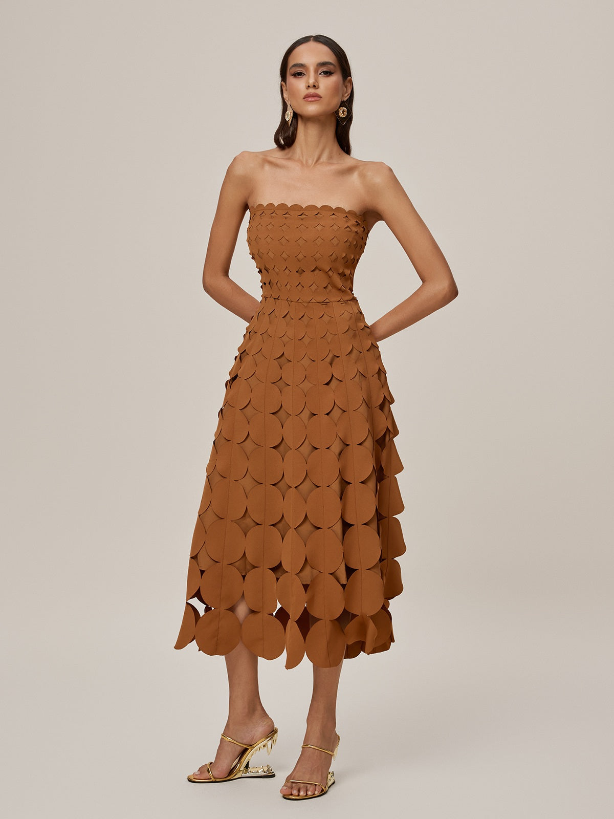 Onslow Strapless Cutout Midi Dress