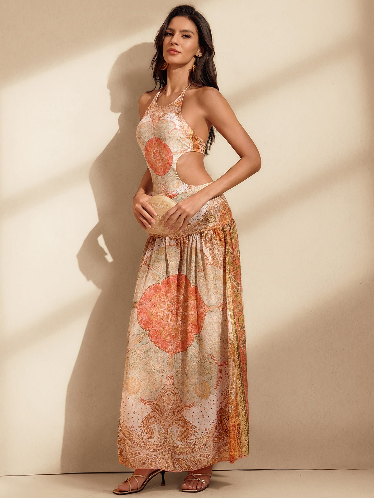 Nitara Cutout Printed Swimwear Two Piece Set