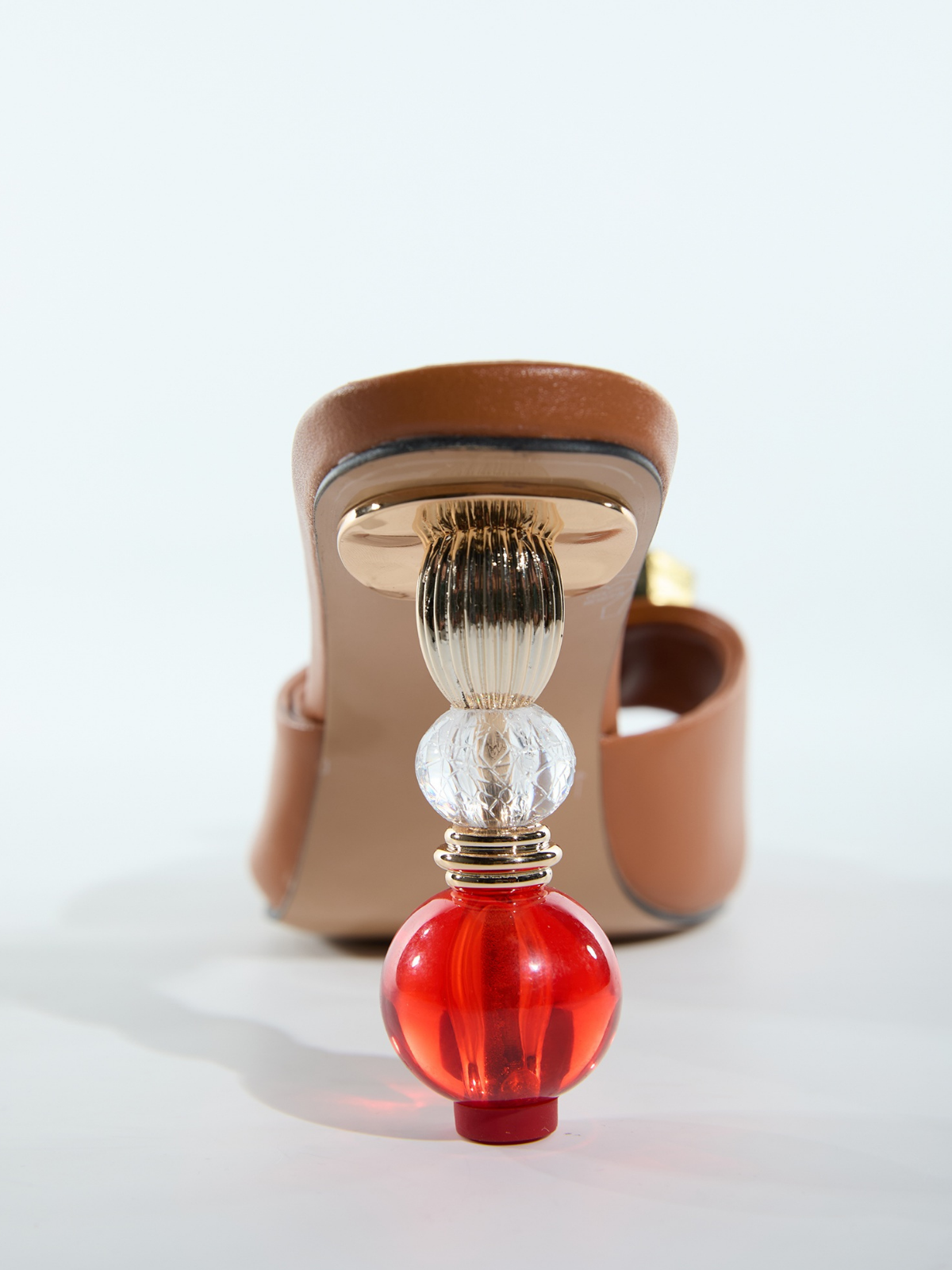 Lorant Crystal Leather Sandals