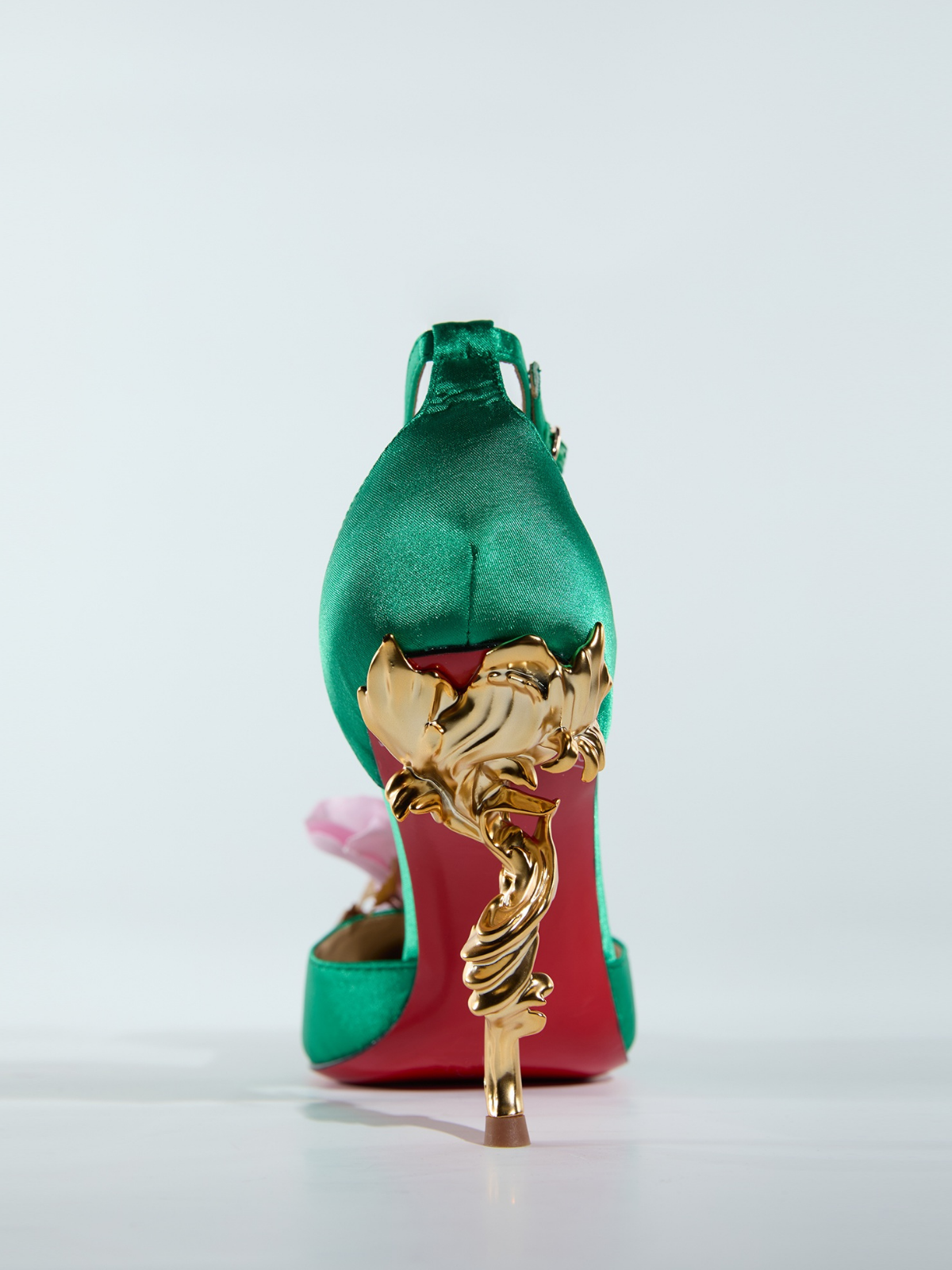 Lolotea Flower Satin Heels